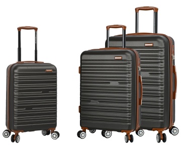 Set trolere Madisson SW33803, ABS, cifru, 4 roti duble, 3 piese, antracit