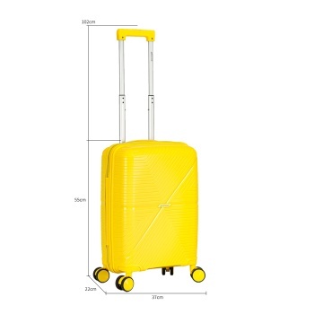 Set trolere Madisson SW42103, polipropilena, cifru, 4 roti duble, 3 piese, galben - Img 6