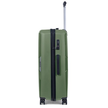 Set trolere TravelZ Swinger, polipropilena, cifru TSA, 4 roti duble, 3 piese, verde - Img 9