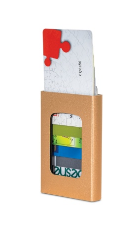 Suport Carduri Worldpack RFID* Secure F10410 Auriu