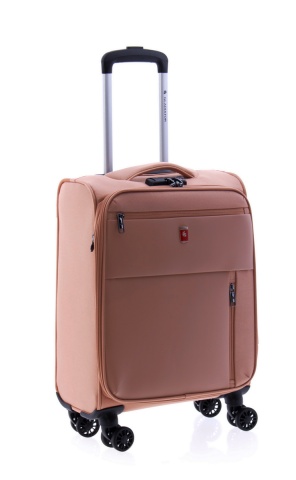 Troler Cabina, 4 Roti Duble, Nylon, Gladiator, Arctic, MG 3710 - 55 cm, Rose - Img 4