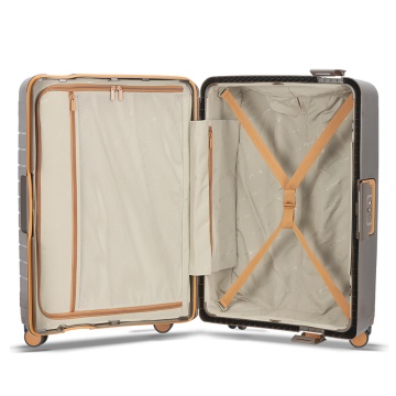 Troler Cabină 55x38x21 cm Snowball, 100% Polipropilenă, Închidere Clapetă, SW57203, Maro - Img 2