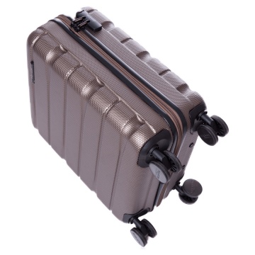 Troler Cabina ABS 4 Roti Ella Icon Brick 1194-55 cm Maro - Img 3