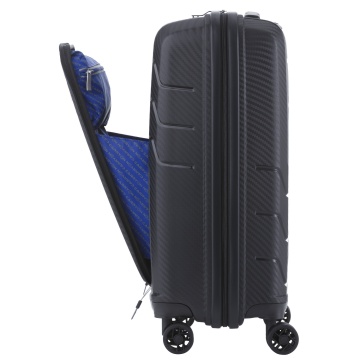 Troler Cabina, Compartiment Laptop 14", Polipropilena, CarryOn Mobile Worker, 55 cm, Negru - Img 8