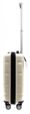 Troler Cabina Davidts Geneva Compartiment Laptop 13", Polipropilena, 54.5 cm, Crem - Img 3