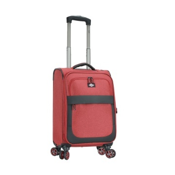 Troler Cabină Extensibil 55x35x20 cm Lee Cooper, Poliester, 4 Roti Duble, LC33503, Grena - Img 12