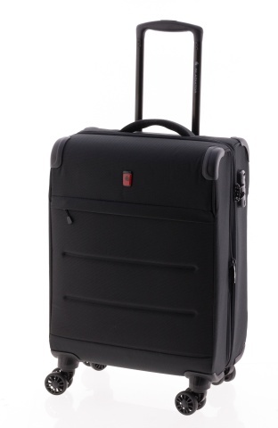 Troler Cabină Extensibil 55x38x20 cm Gladiator Helios, Poliester, Cifru TSA, 4 Roți Duble, Negru - Img 8