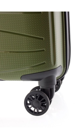 Troler Cabina Extensibil, Polipropilena, Cifru, Roti cu Suspensie, Gladiator Flow, MG 1710 - 55 cm, Verde inchis - Img 5