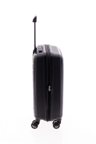Troler Cabina Extensibil, Polipropilena, Cifru, Roti cu Suspensie, Gladiator Flow, MG 1710 - 55 cm, Negru - Img 9
