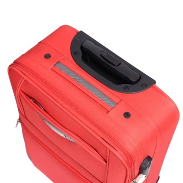 Troler cabina Lamonza Atlanta 55x36x21 cm, 2.4 kg, rosu - Img 3
