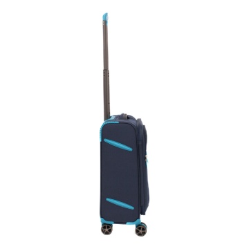 Troler cabina Lamonza Ultralight, 55x37x21 cm, 2.58 kg, Albastru inchis / Turcoaz - Img 5