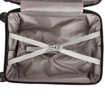 Troler cabina Madisson SW42103, polipropilena, cifru, 4 roti duble, 55 cm, negru - Img 5