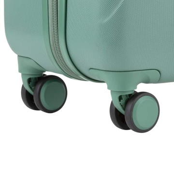 Troler Cabina, Policarbonat/ABS, 4 Roti Duble, cifru TSA, CarryOn Skyhopper, 55 cm, Verde - Img 6
