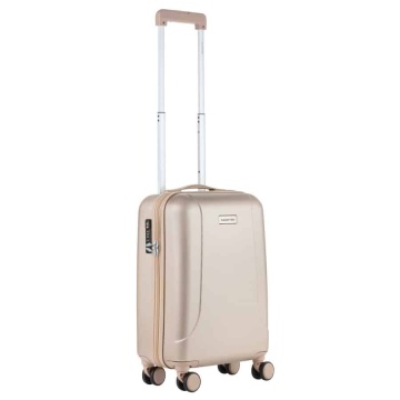 Troler Cabina, Policarbonat/ABS, 4 Roti Duble, cifru TSA, CarryOn Skyhopper, 55 cm, Auriu - Img 4