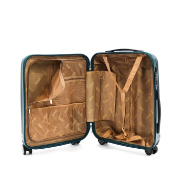 Troler Cabina Policarbonat Cifru TSA 4 Roti Duble ELLA ICON ARMOR 1274-55 cm Albastru - Img 2