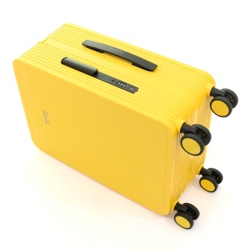Troler Cabina Policarbonat Cifru TSA 4 Roti Duble Ella Icon Compact 2506 - 55 cm Galben - Img 4