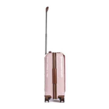 Troler Cabina Policarbonat/Piele Naturala Stratic Leather and More S - 55 cm Rose - Img 5