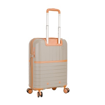 Troler Cabina Polipropilena, Fermoar Antifurt, Cifru TSA, Snowball, SW49403, 55.5 cm, Auriu - Img 6