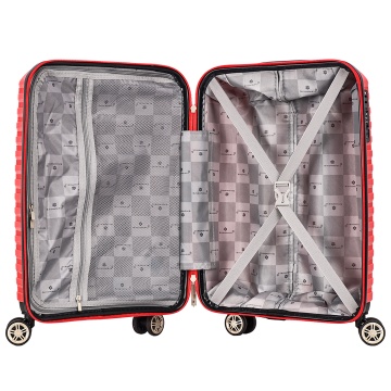 Troler cabina Snowball SW43803, polipropilena, cifru TSA, 4 roti duble, 55 cm, rosu - Img 2