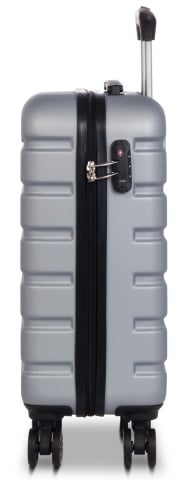 Troler Cabina, Worldpack, Phoenix, ABS, 4 Roti Duble, F10439 - 56 cm, Gri - Img 4