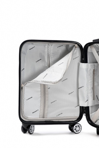 Troler Cabină XS Aventor, 40×30×20 cm, Roți Detașabile, ABS, 23 L, AV104, Negru - Img 11