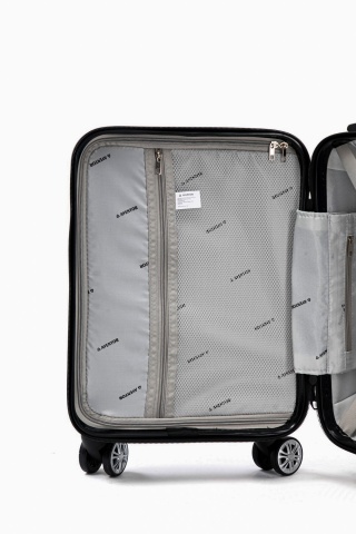 Troler Cabină XS Aventor, 40×30×20 cm, Wizz Air/Ryanair, Roți detașabile, ABS, 23 L, AV104, Negru - Img 10