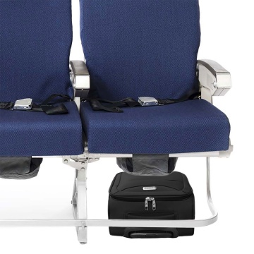 Troler cabina XS CarryOn Air, 40×30×20 cm, bagaj de mana Wizz Air, poliester, 23 L, negru - Img 2