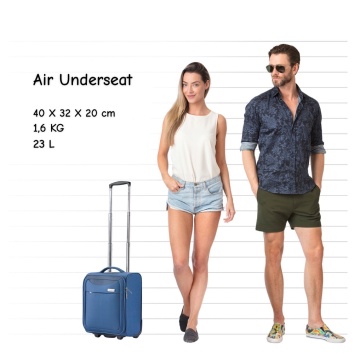 Troler cabina XS CarryOn Air, 40×30×20 cm, bagaj de mana Wizz Air, poliester, 23 L, bleumarin - Img 6