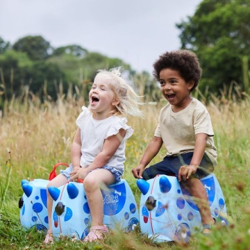 Troler copii Trunki Dougie Catelul - 46 cm Albastru deschis - Img 7
