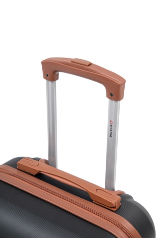 Troler de Cabină Aventor, 55x35x20 cm, ABS, Cifru, 4 roți duble 360°, 32 L, AV107, Negru - Img 5