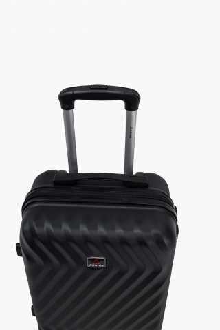 Troler de cabina Aventor AV104, 55x36x22 cm, bagaj de mana, 100%ABS, cifru, 4 roti duble 360°, negru - Img 19