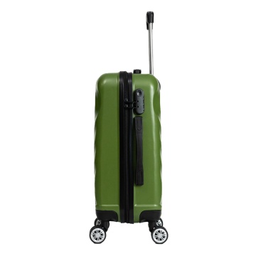 Troler de cabina Aventor AV104, 55x36x22 cm, bagaj de mana, 100%ABS, cifru, 4 roti duble 360°, verde - Img 6