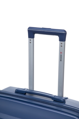 Troler de cabină Aventor AV106, 55x38x21.5 cm, polipropilenă, bagaj de mână, cifru TSA, 4 roți duble 360°, bleumarin - Img 13