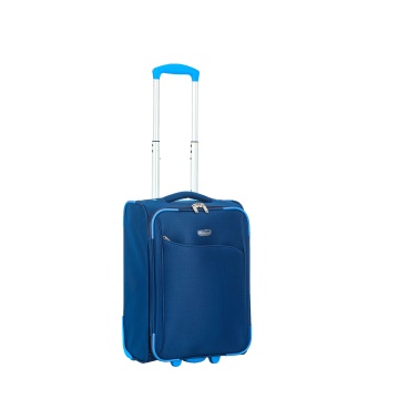 Troler de cabina Madisson SW233, 52x34.5x20 cm, bagaj de mana, poliester, 2 roti, bleumarin