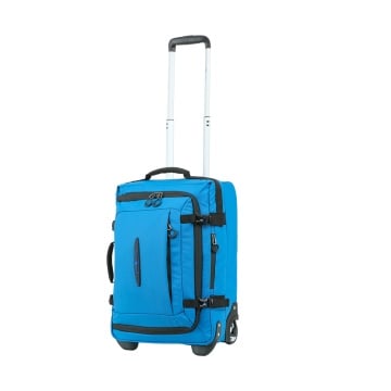 Troler de cabina Snowball SW42503, 52x36x22 cm, bagaj de mana, 36L, 2 roti, poliester impermeabil, albastru