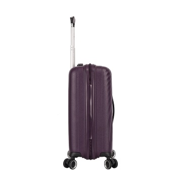 Troler de cabina Snowball SW47203, polipropilena, fermoar antifurt, cifru TSA, 4 roti duble, 55 cm, mov - Img 9