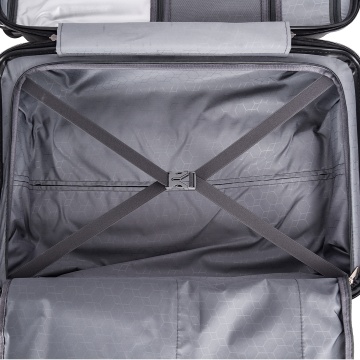 Troler de cabina Snowball SW47203, polipropilena, fermoar antifurt, cifru TSA, 4 roti duble, 55 cm, negru - Img 16
