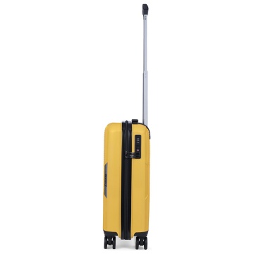 Troler de cabina TravelZ Swinger, polipropilena, cifru TSA, 4 roti duble, 55 cm, galben - Img 4