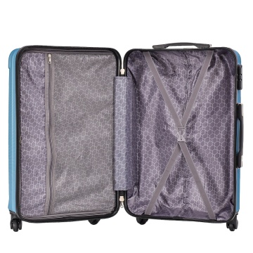 Troler de cabina XS Madisson SW44204, ABS, 4 roti detasabile, cifru, 52 cm, argintiu - Img 12