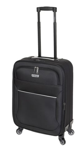 Troler extensibil de cabina Diplomat ZC 3004, poliester, 4 roti, 56 cm, negru