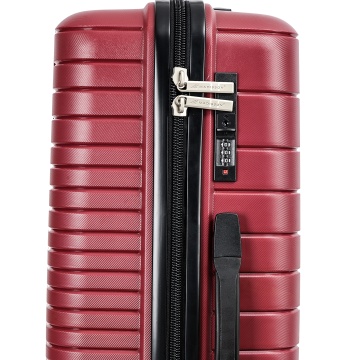 Troler Extra Large Madisson SW33703, Polipropilena, 4 Roti Duble, Cifru, 83 cm, Grena - Img 6