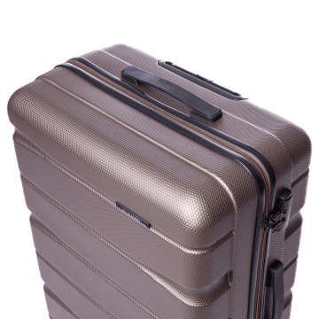 Troler Mare ABS 4 Roti ELLA ICON BRICK 1192-76 cm Maro - Img 4