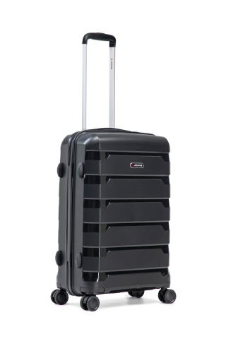 Troler Mare Aventor, 76.5x51.5x29.5 cm, Polipropilenă, Cifru TSA, 4 Roți Duble 360°, AV109, Negru - Img 14