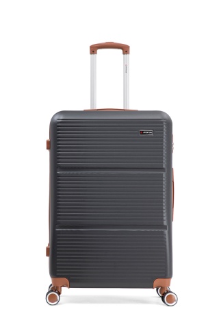 Troler Mare Aventor, 77x47x28 cm, ABS, Cifru, 4 Roți Duble 360°, 91 L, AV107, Negru - Img 16