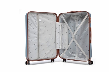 Troler Mare Aventor, 77x47x28 cm, ABS, Cifru, 4 Roți Duble 360°, 91 L, AV107, Albastru - Img 2