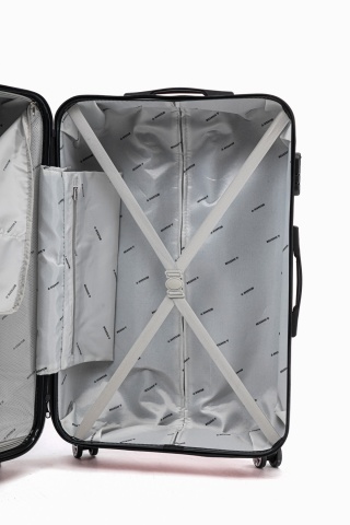 Troler mare Aventor AV104, 76x49x29 cm, bagaj de cala, 100%ABS, cifru, 4 roti duble 360°, rosu - Img 6