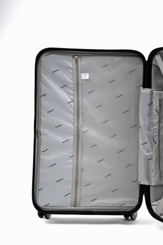 Troler mare Aventor AV104, 76x49x29 cm, bagaj de cala, 100%ABS, cifru, 4 roti duble 360°, negru - Img 8
