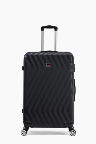 Troler mare Aventor AV104, 76x49x29 cm, bagaj de cala, 100%ABS, cifru, 4 roti duble 360°, negru, RESIGILAT - Img 19