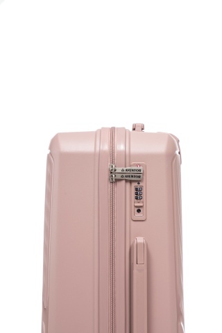 Troler mare Aventor AV106, 75x50x29.5 cm, polipropilena, bagaj de cala, cifru TSA, rose - Img 10