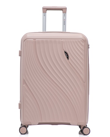 Troler mare Aventor AV106, 75x50x29.5 cm, polipropilena, bagaj de cala, cifru TSA, rose